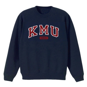 KMU經典款美式大學T_深藍